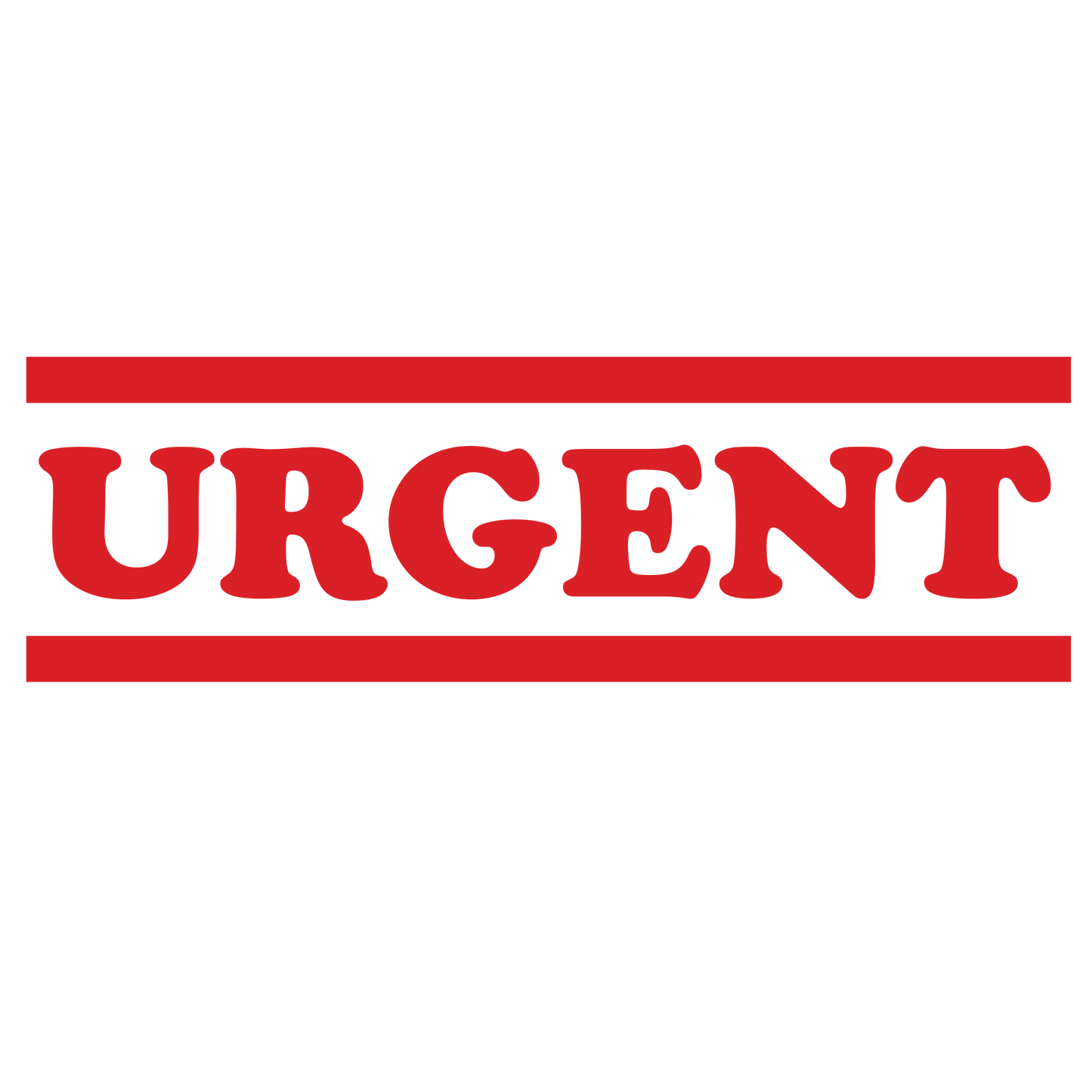 Double Line URGENT Stamp