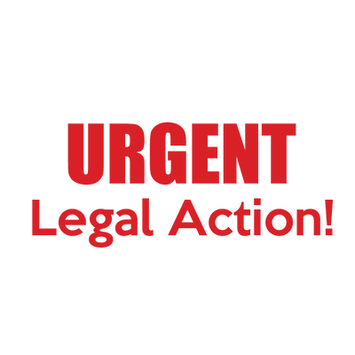 URGENT Legal Action! Stamp