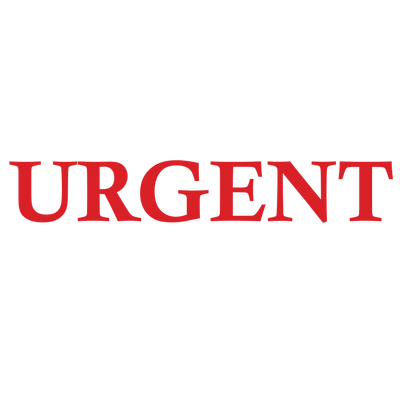 Serif URGENT Stamp