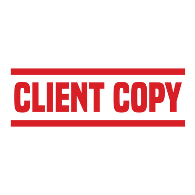 Double Line CLIENT COPY Stamp