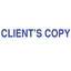 CLIENT'S COPY Stamp