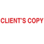 CLIENT'S COPY Stamp