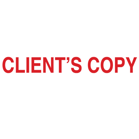 CLIENT'S COPY Stamp