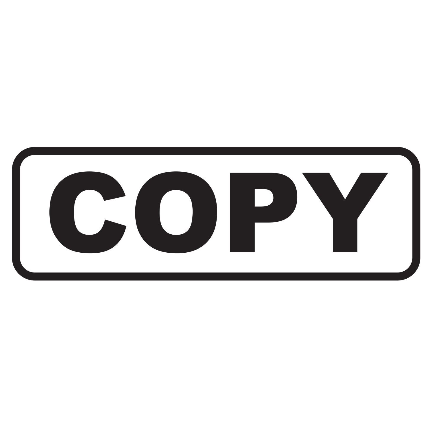 Box COPY Stamp