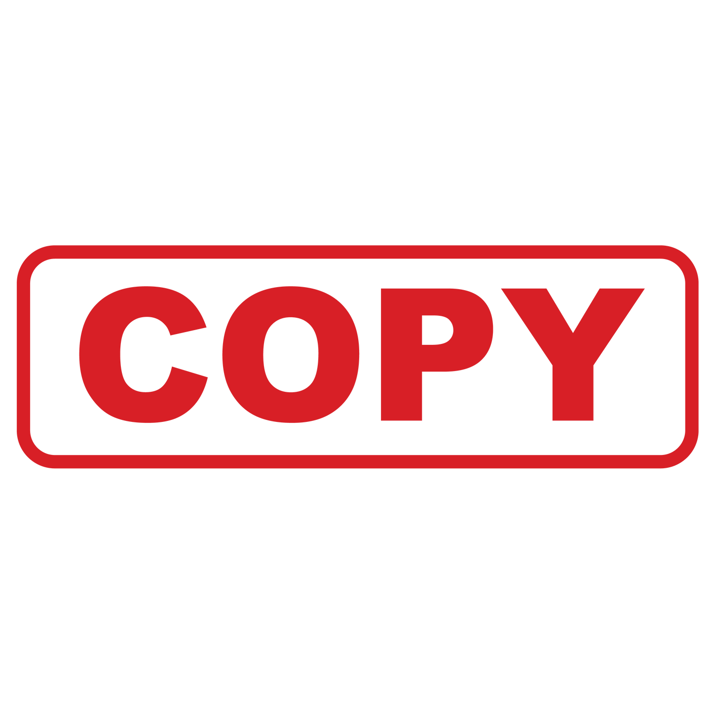 Box COPY Stamp