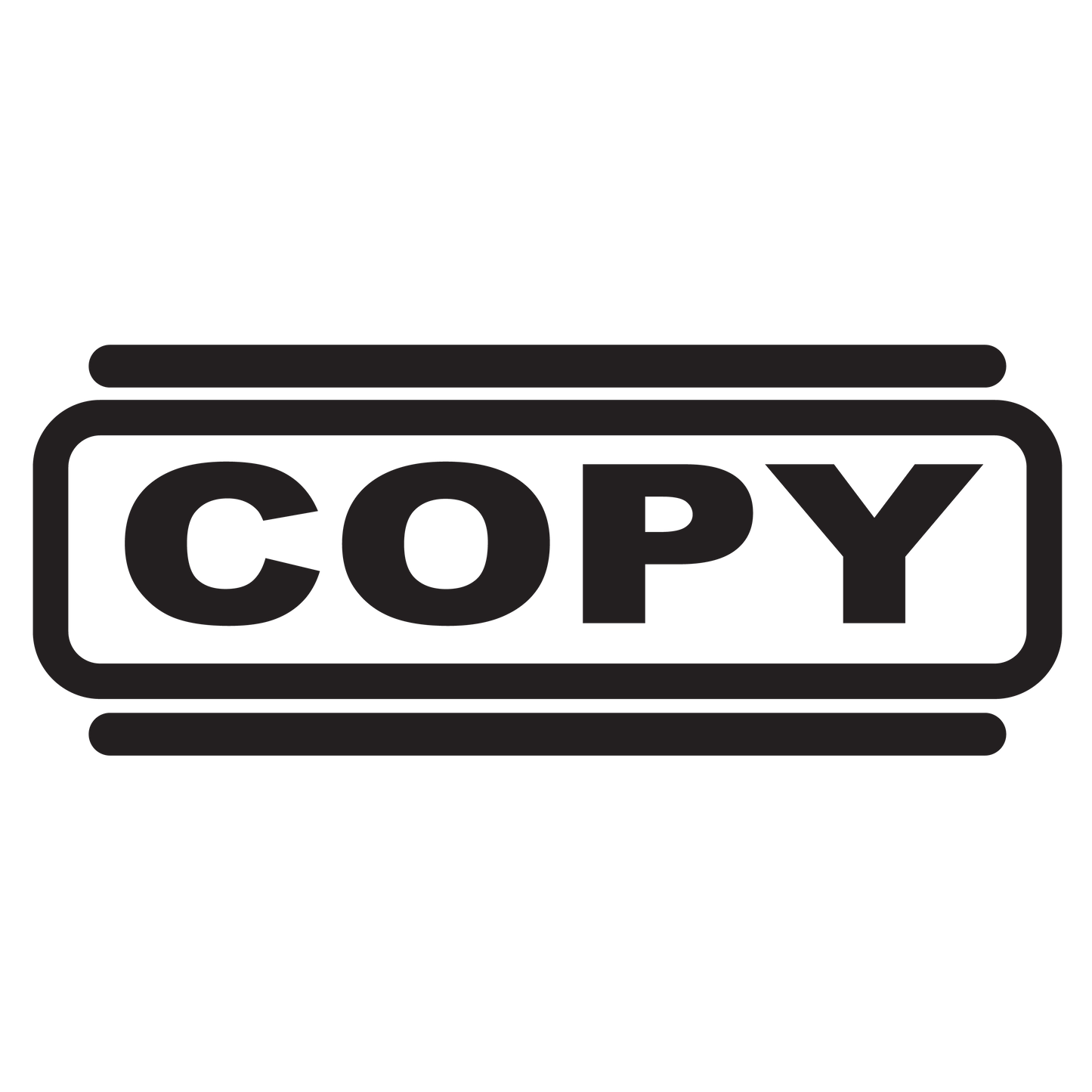 Double Line COPY Stamp