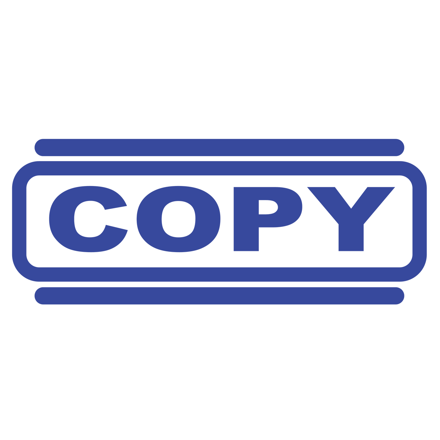 Double Line COPY Stamp