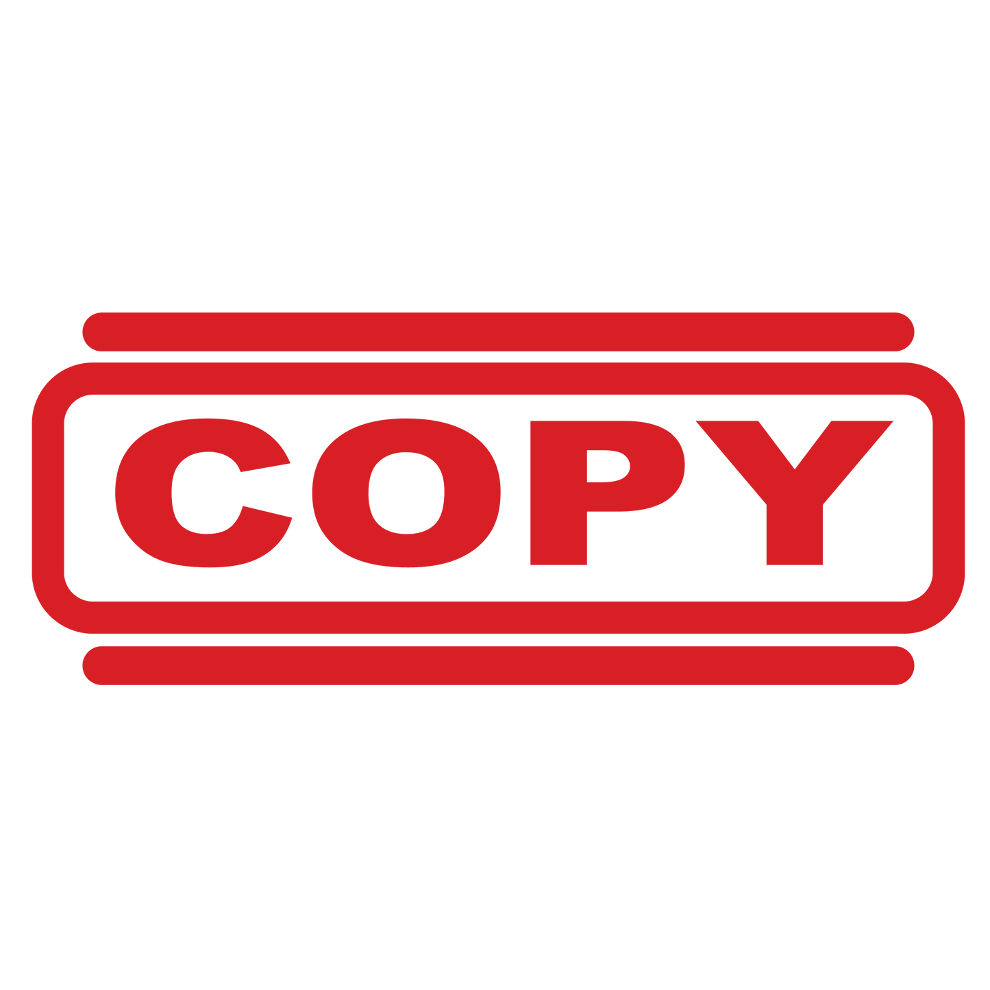 Double Line COPY Stamp