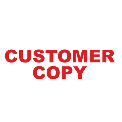 CUSTOMER COPY Stamp