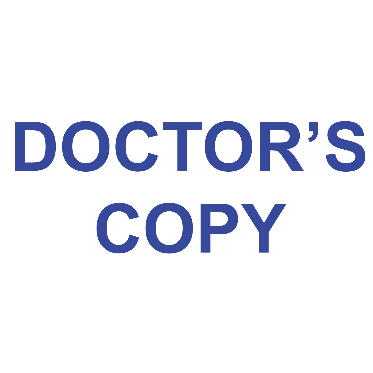 DOCTOR'S COPY Stamp