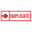 Arrow DUPLICATE Stamp