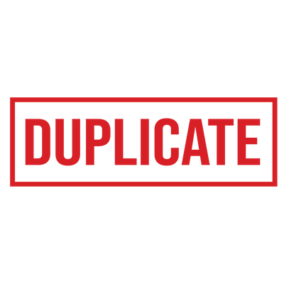 Border DUPLICATE Stamp
