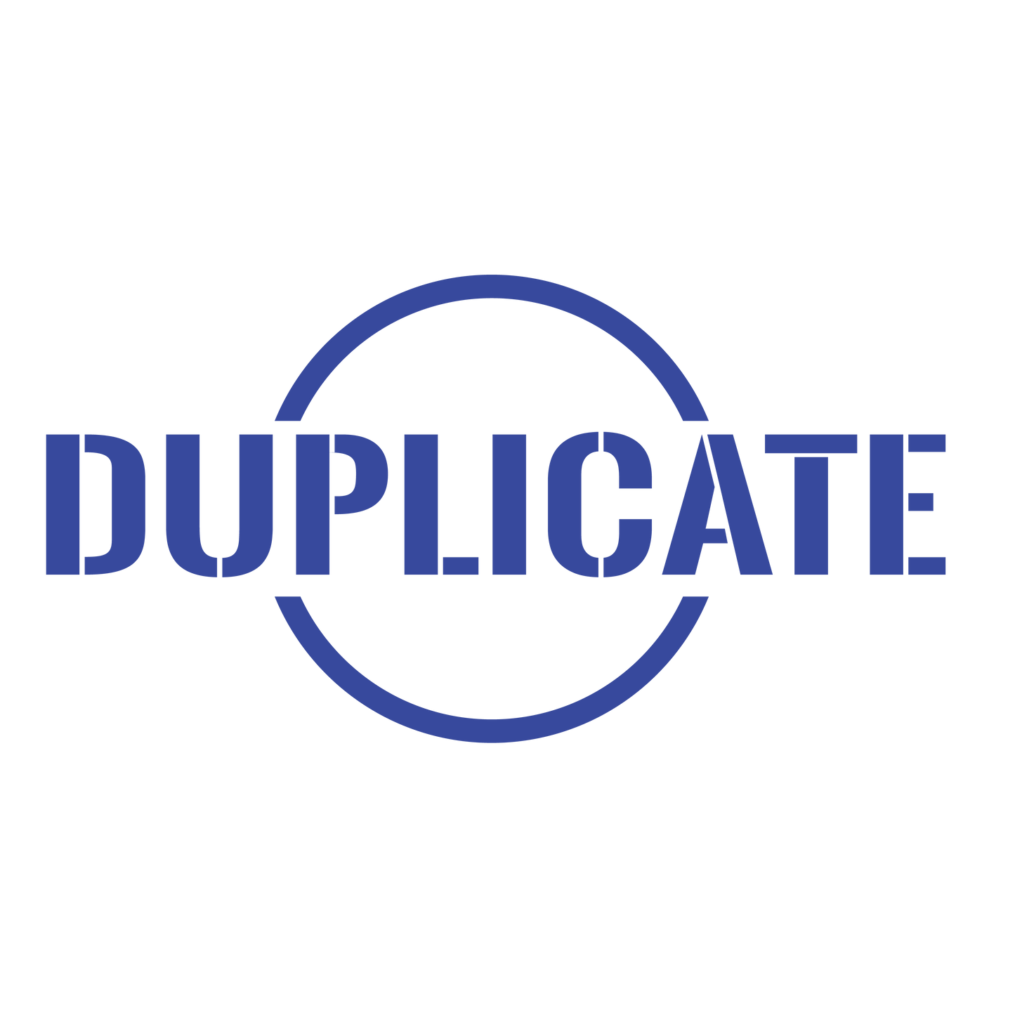 Circle DUPLICATE Stamp