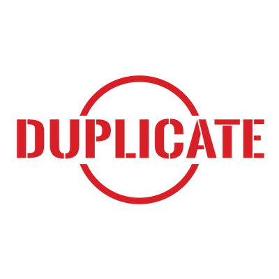 Circle DUPLICATE Stamp