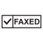 Check Box FAXED Stamp