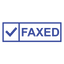 Check Box FAXED Stamp