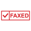 Check Box FAXED Stamp