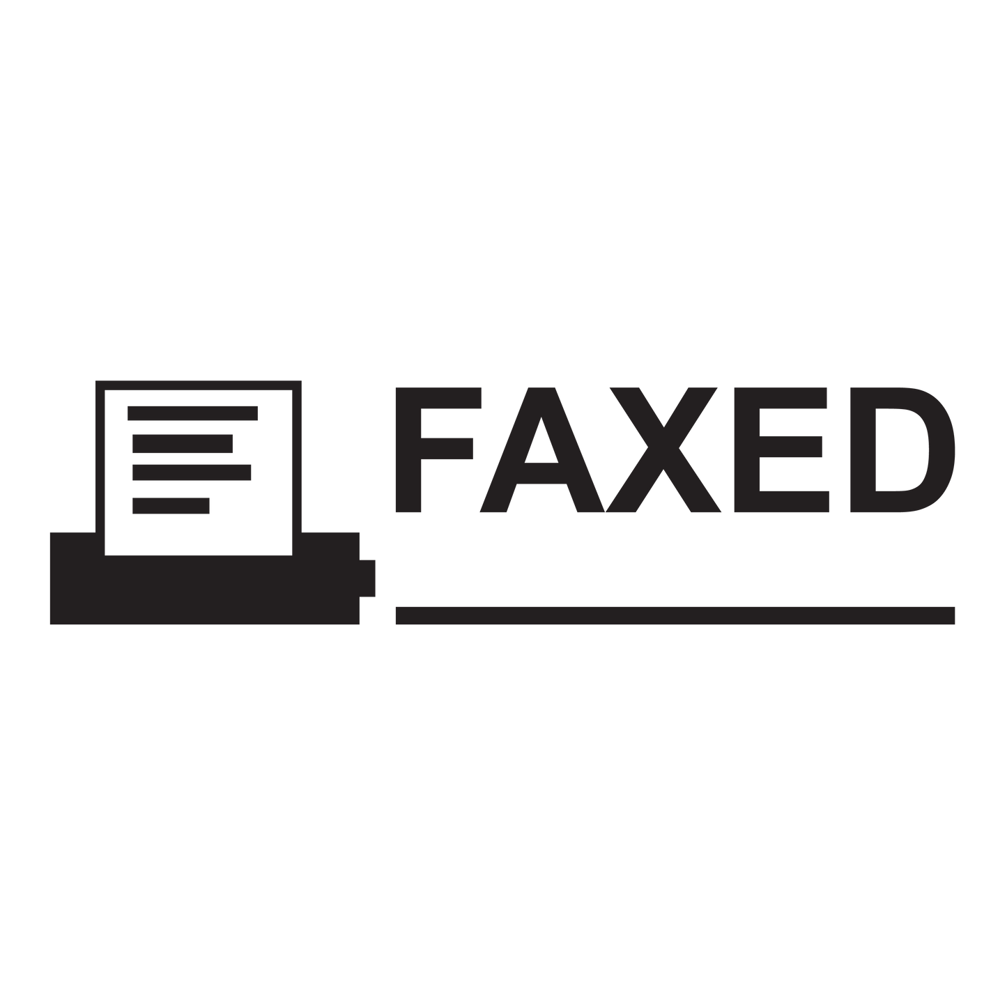 Icon FAXED Stamp