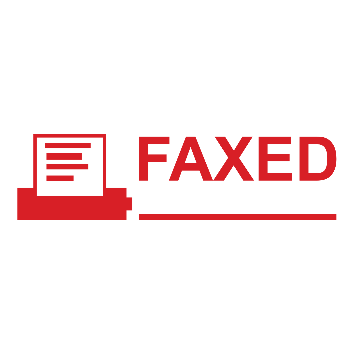 Icon FAXED Stamp