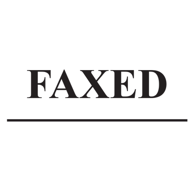 Line FAXED Stamp