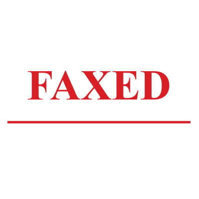 Line FAXED Stamp