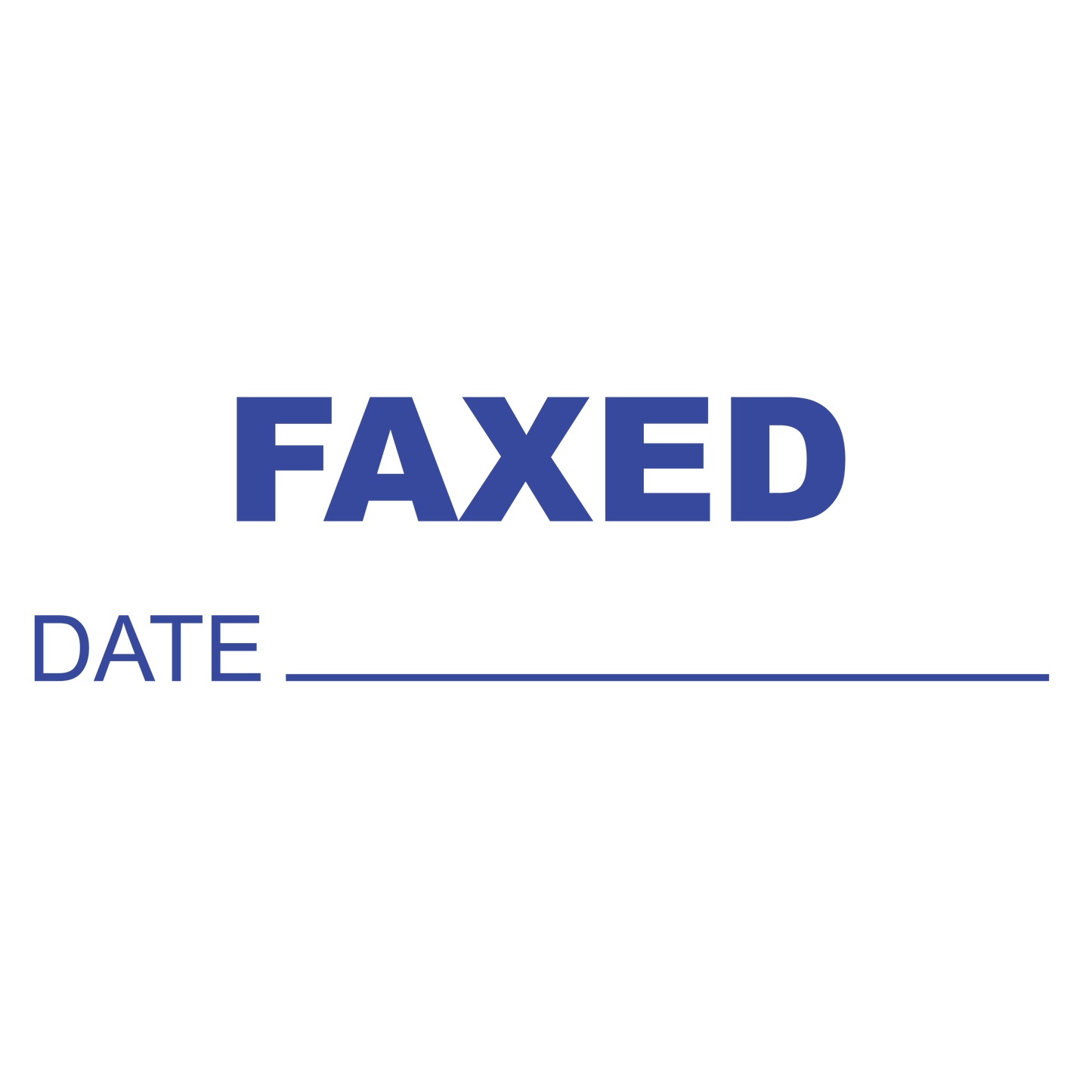 Date Line FAXED Stamp