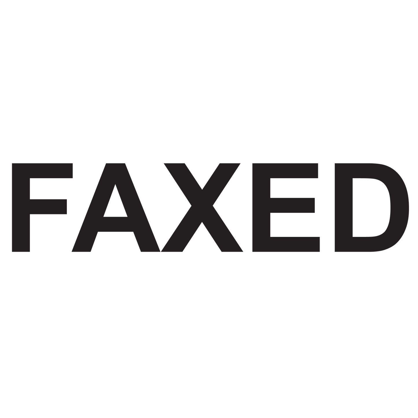 FAXED Stamp