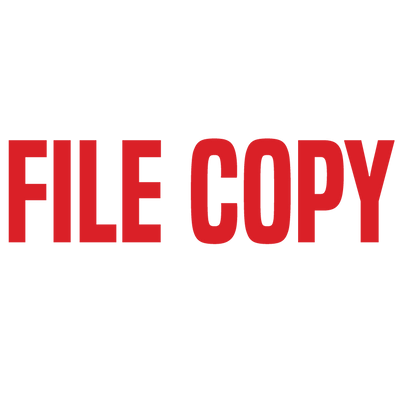 Arial FILE COPY Stamp