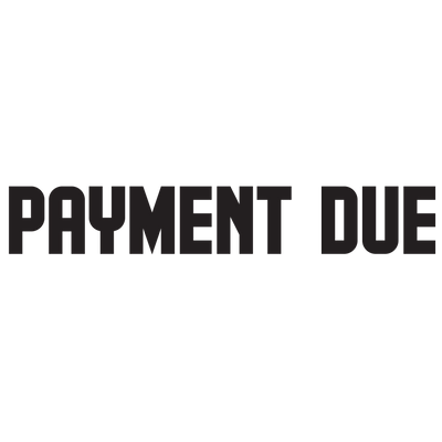 PAYMENT DUE Stamp