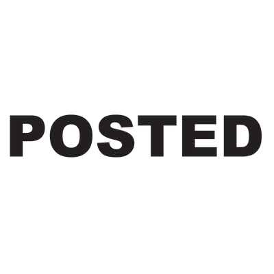 Bold POSTED Stamp