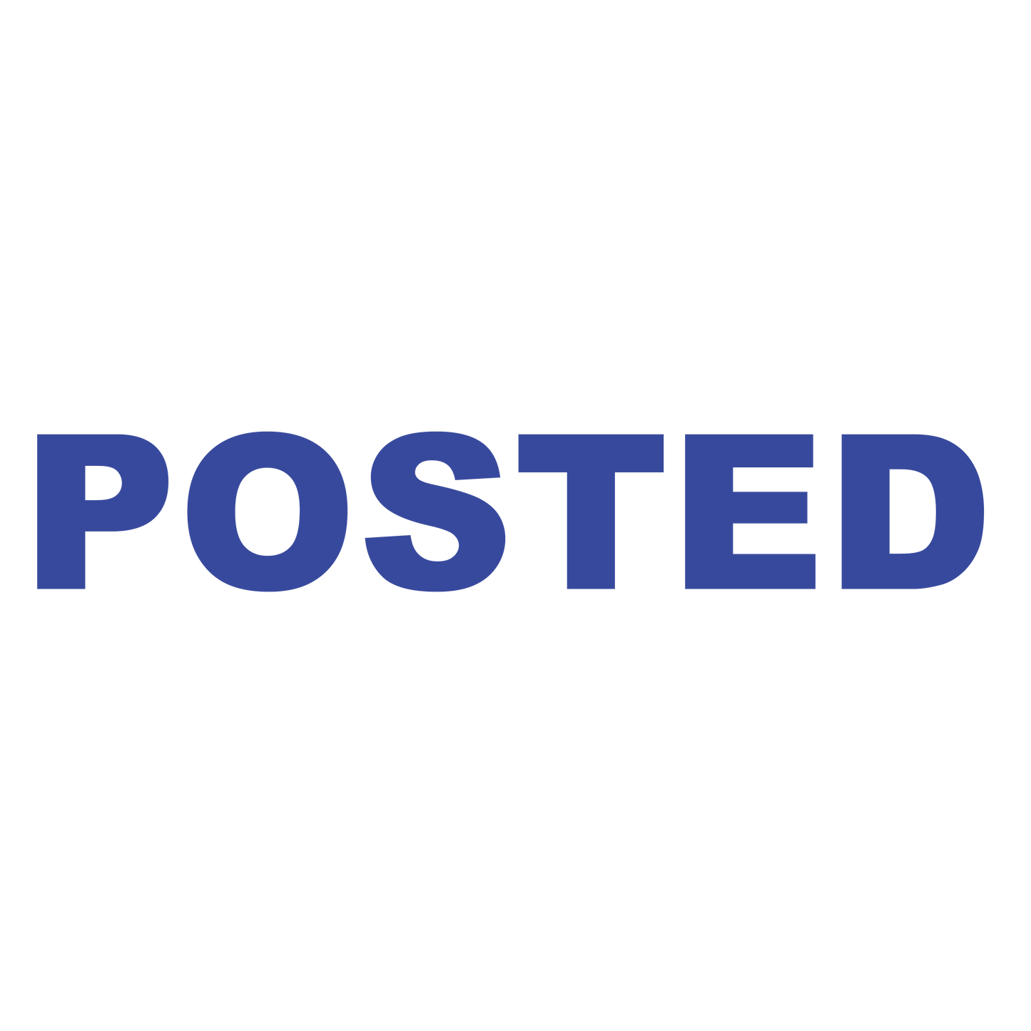 Bold POSTED Stamp
