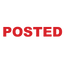Bold POSTED Stamp