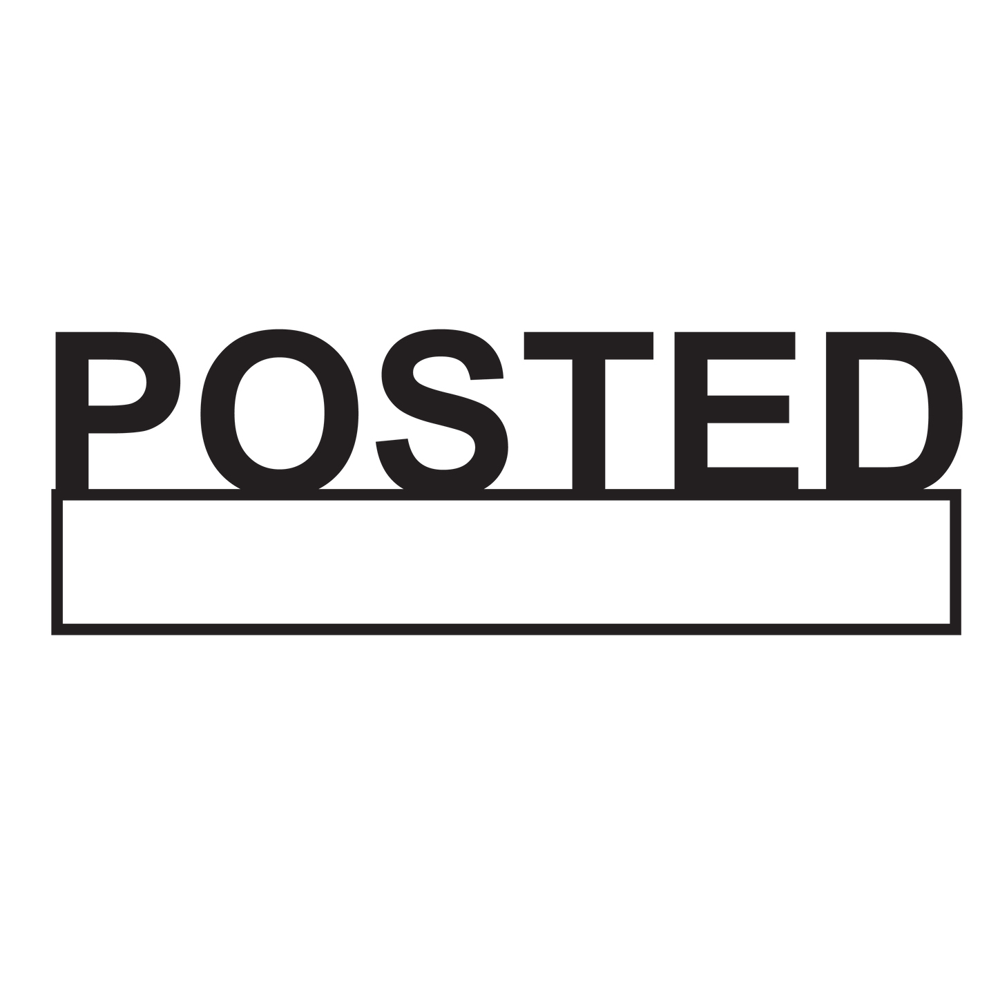 Box POSTED Stamp