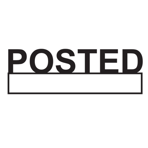 Box POSTED Stamp