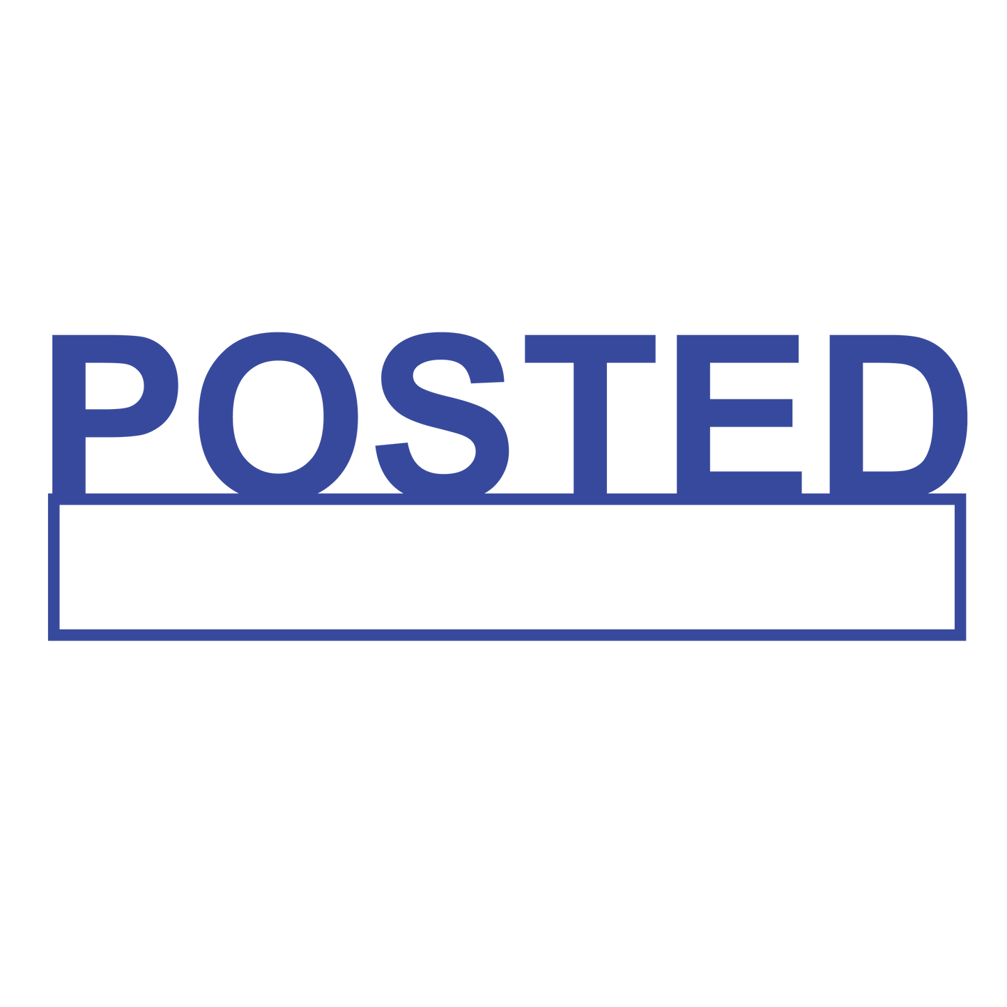 Box POSTED Stamp