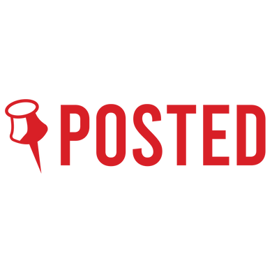 Pin POSTED Stamp