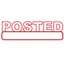 Outline POSTED Stamp