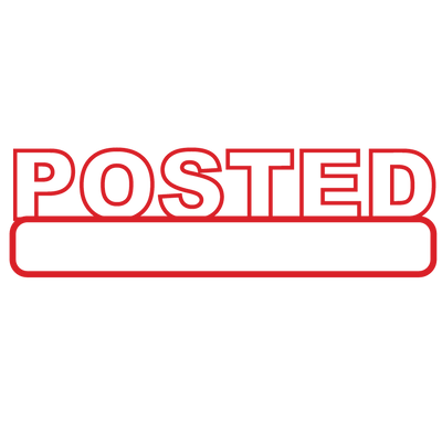 Outline POSTED Stamp