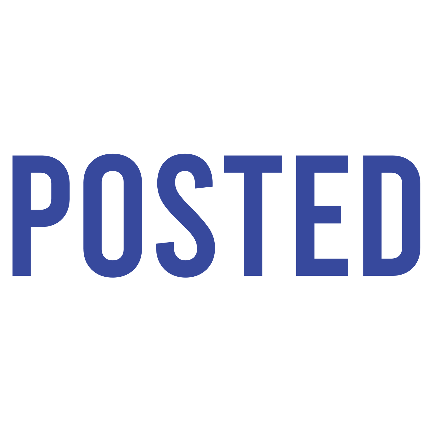 Arial POSTED Stamp