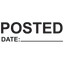 Date Line POSTED Stamp
