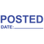 Date Line POSTED Stamp