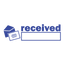 Mail Icon received Stamp