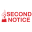 SECOND NOTICE Stamp