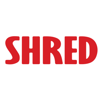 Tall Bold SHRED Stamp