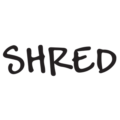 Handwriting SHRED Stamp
