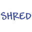 Handwriting SHRED Stamp