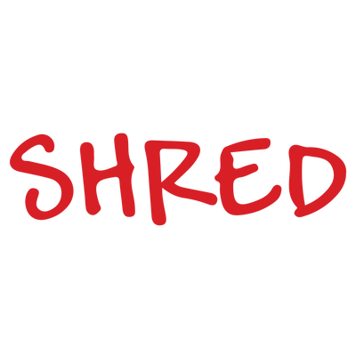 Handwriting SHRED Stamp