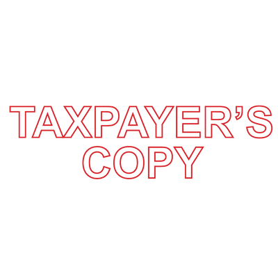 TAXPAYER'S COPY Stamp