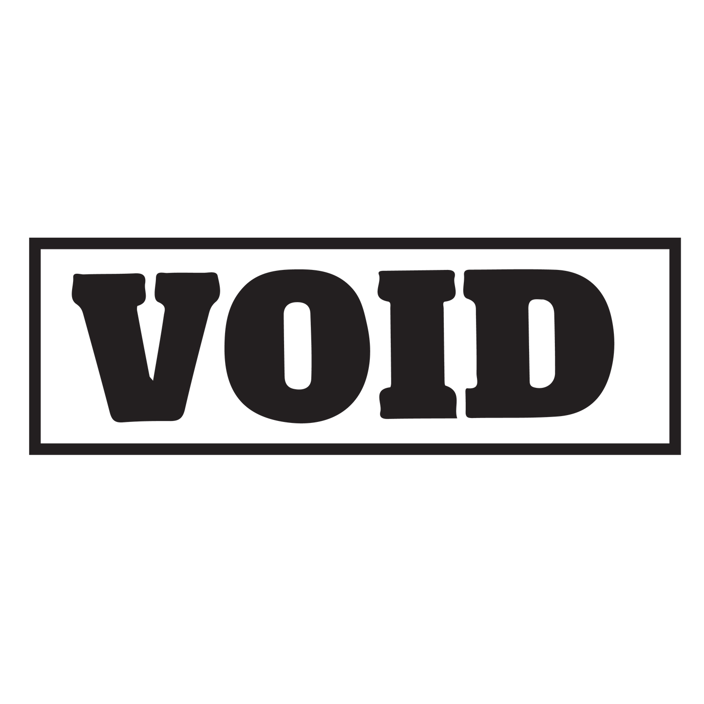 Bold VOID Stamp