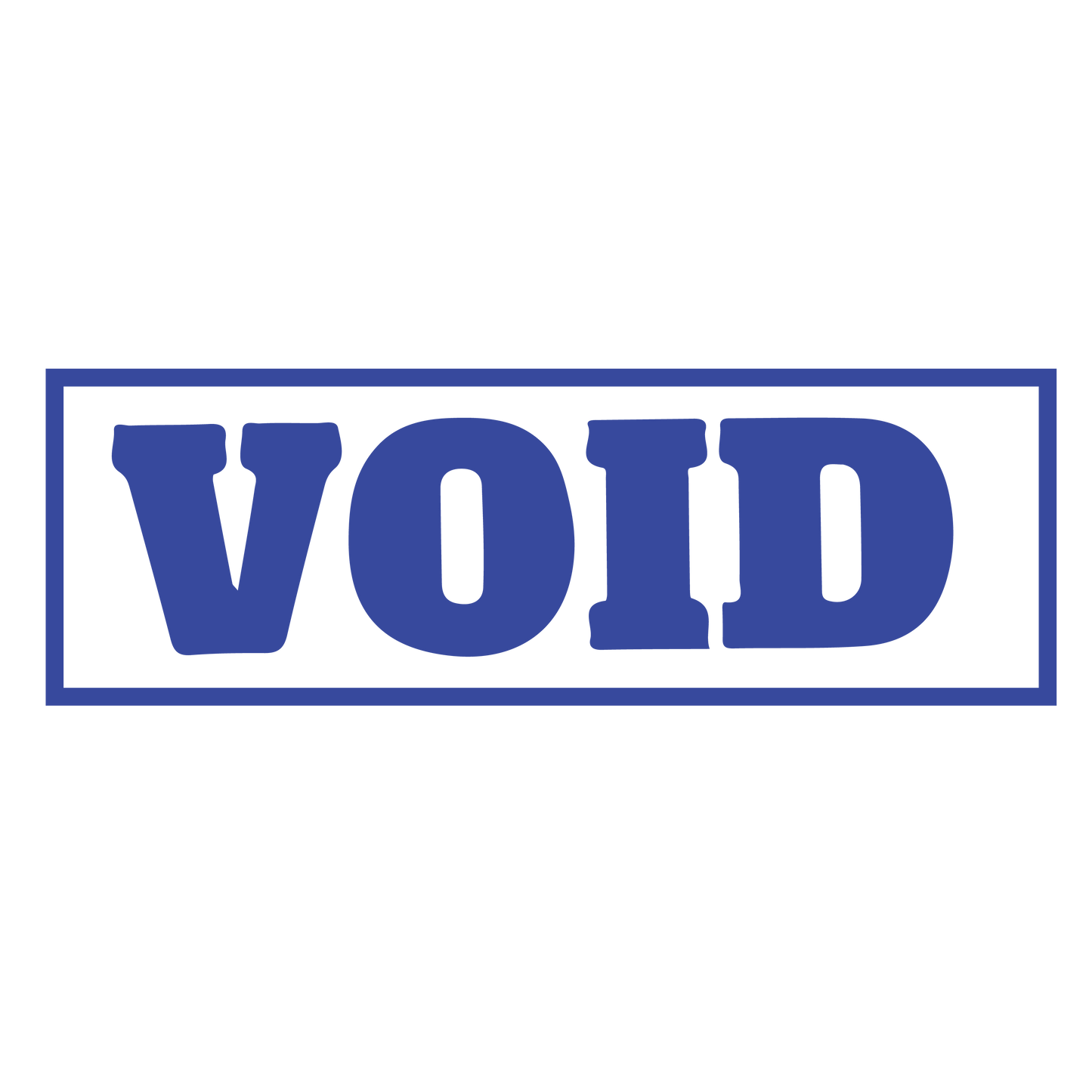 Bold VOID Stamp